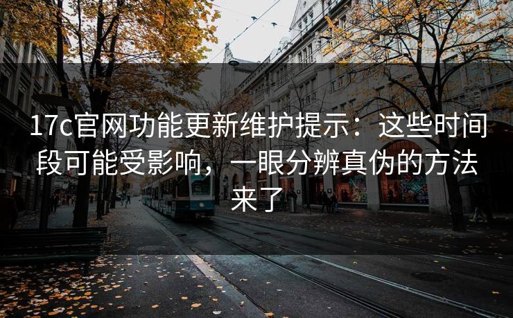 17c官网功能更新维护提示：这些时间段可能受影响，一眼分辨真伪的方法来了